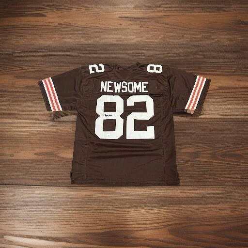 Ozzie Newsome Autographed Signed Cleveland Browns H.O.F. Brown Jersey JSA 