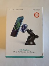 Magnetic Wireless Car Charger For iPhone, 15W MagSpot, For Iphone 12  