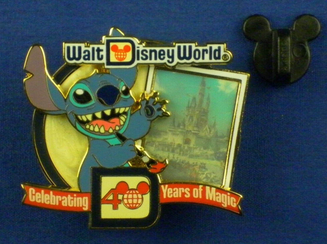 Stitch Cinderella's Castle LE WDW 40th Anniversary Years of