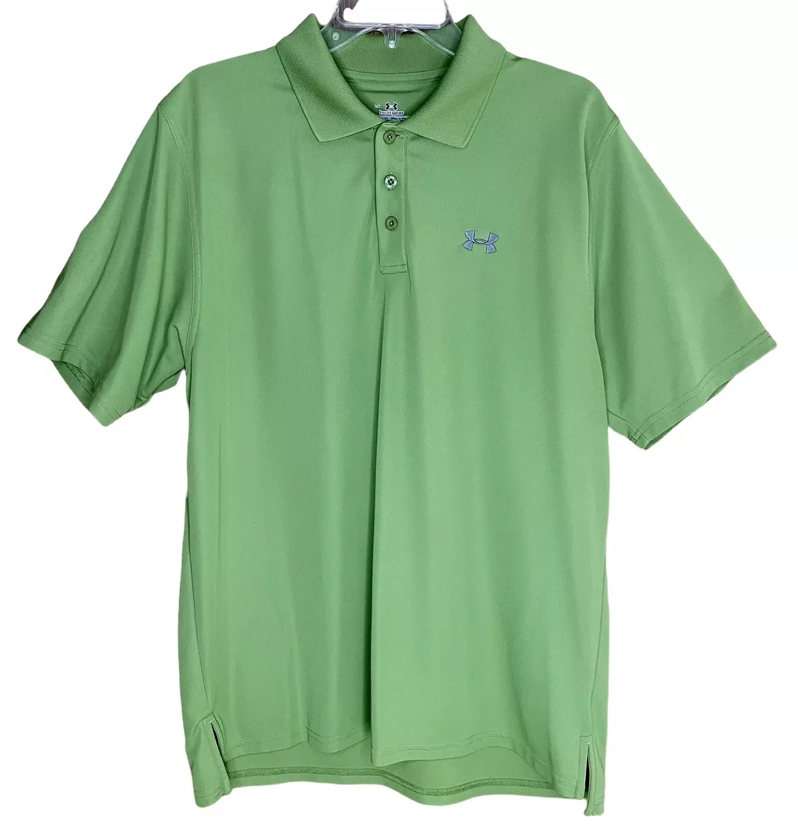 Under armour hotsell green golf shirt
