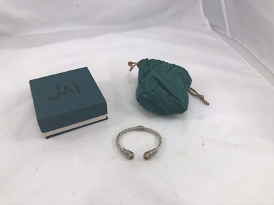 JAI Sterlingsilber 925 Bernstein Akzente 5 mm Armreif Armband 8 Zoll