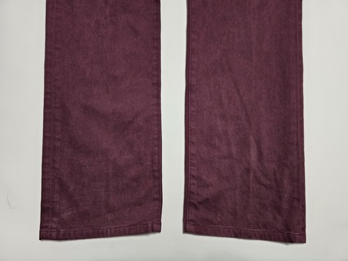 Adriano Goldschmied Men's 33x32 The Everett Slim Straight Pants Maroon - Picture 4 of 19