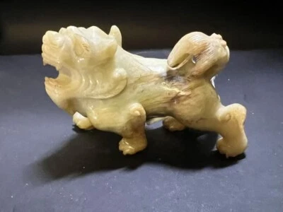 Lion de jade chinois - Photo 1/4
