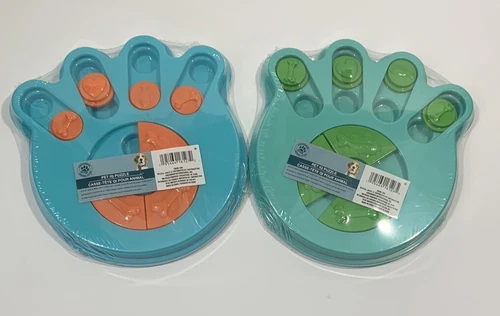 Dog Puzzle Toy Set of 2 Interactive Treat Seek-A-Treat IQ Training - NEW