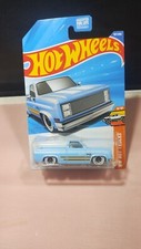 Hot Wheels '83 Chevy Silverado Light Blue Diecast 1:64 Scale HW Hot Trucks New