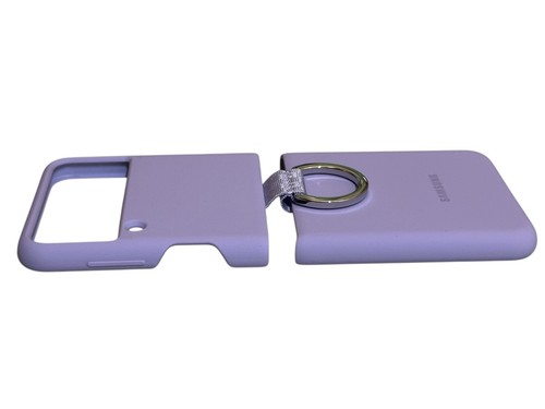 Official Samsung Lavender Silicone Cover with Ring - EF-PF711 - for Z Flip3 5G - Zdjęcie 7 z 9