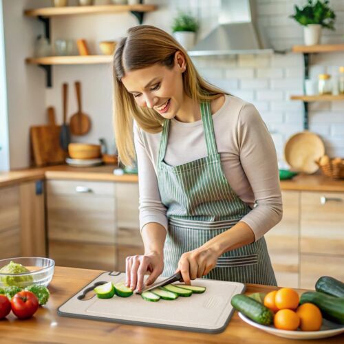 Stainless Steel Cutting Board Double Sided Kitchen Chopping Board 304 Stainle... - Picture 6 of 6
