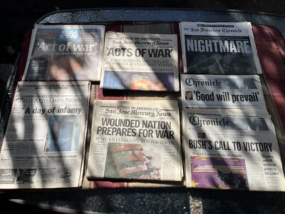 september 11, 2001 newspaper Lot. 9/11