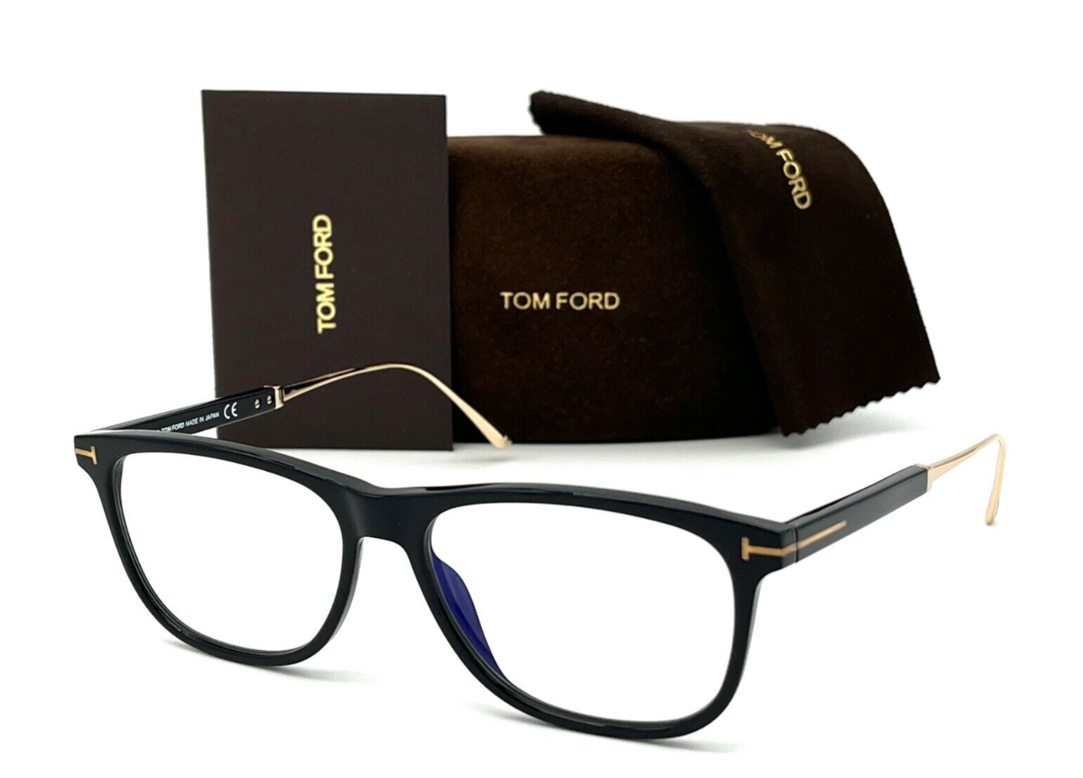 Tom Ford Reading Glasses TF 5589-B 001 55-15 Black & Gold Tom Ford Reading Glasses TF 5589-B 001 55-15 Black & Gold
