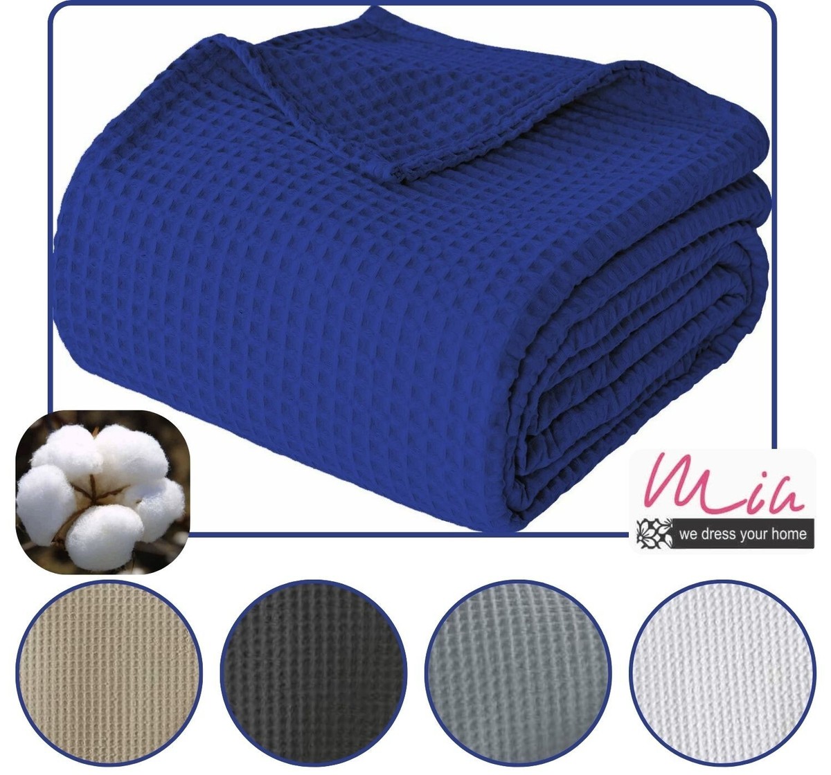 waffle weave heavy cotton throw