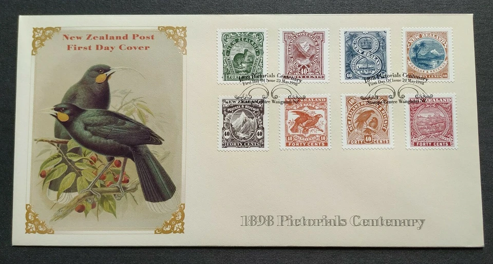 1998 New Zealand Pictorials Centenary Birds Mountains Scenery Stamps FDC (pair) - Image 2 of 4