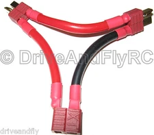 Dean T Plug Y 10 Gauge Wire Harness Series Battery Connector Adapter 10 AWG USA