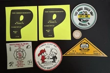 Vintage Decals Sticker Swap Stickers Lot Of 6 