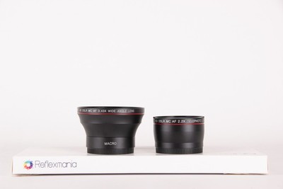 Neewer Zusatzobjektiv Set Durchmesser 55mm HD DSLR MC AF (0,43x Wide Angle + 2...