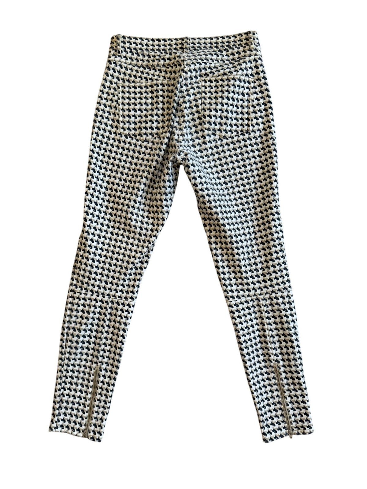 J MCLAUGHLIN Cream Houndstooth Patterned Ankle Pa… - image 7