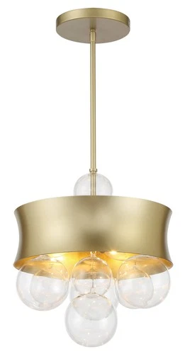 Minka Lavery 5195 Verdi Square 3 Light 14"W Convertible Pendant / - Soft Gold / - Picture 7 of 10