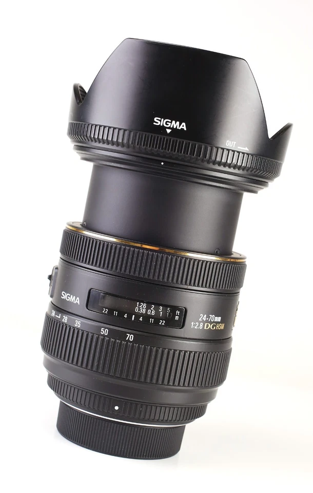 Sigma EX DG 24-70mm F2.8 HSM Lens Nikon DSLR Boxed Front & Rear Lens Caps & Hood - Image 2 of 4