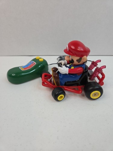 Vintage Nintendo Mario Racing Go Cart 64 Wired Remote Control Car Works - Picture 3 of 10
