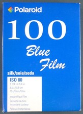 FILM POLAROID TYPE 100 BLUE FILM SILK EXPIRÉ 04/2009 ISO 80 RARE PELLICULE PHOTO