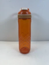 Contigo Orange Water Bottle Flip Top Lid 24 oz Autoseal Clip-On Handle Easy Lock