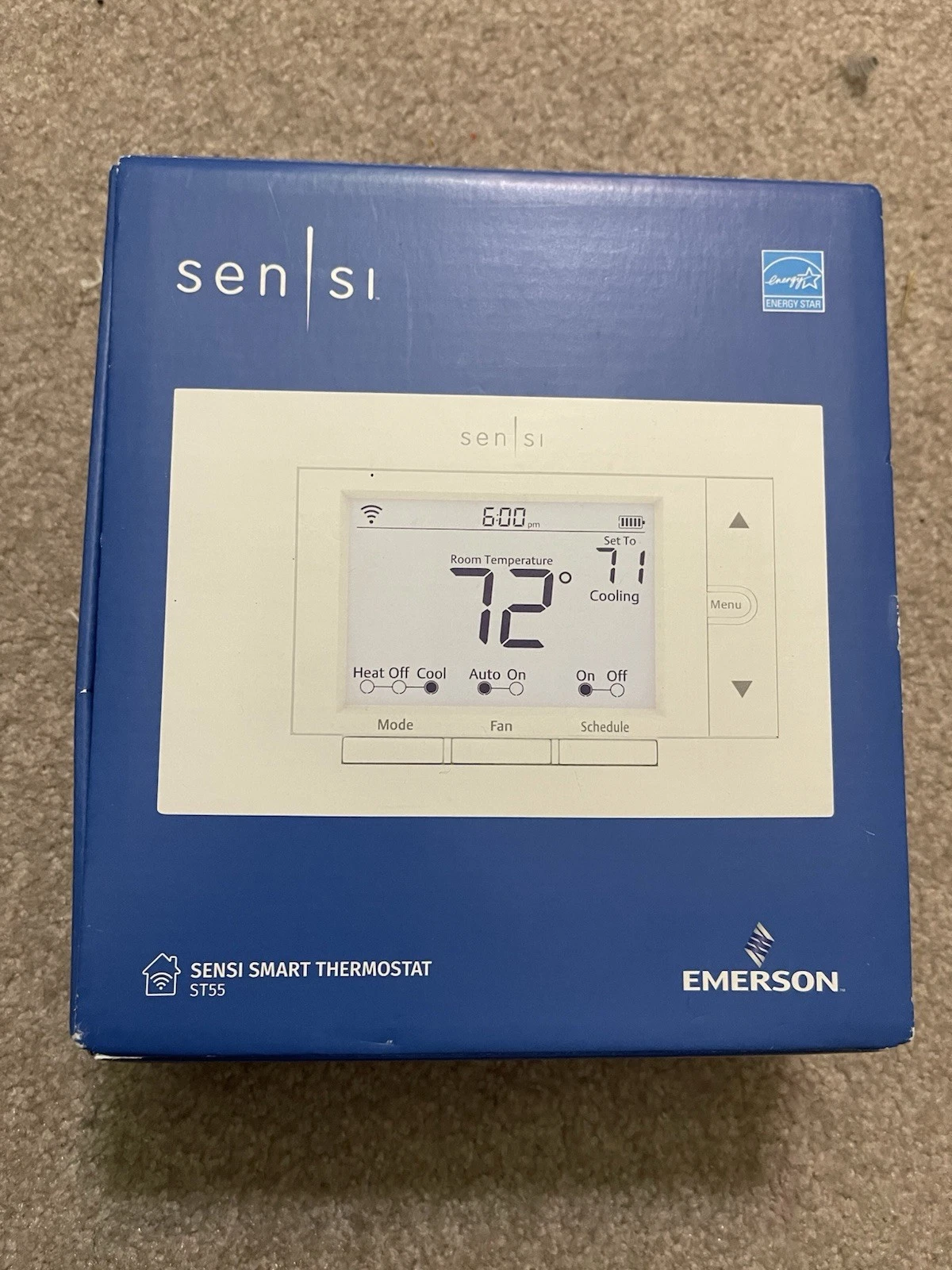 new SENSI by Copeland ST55 Smart Wi-Fi Thermostat Alexa Google Programmable HVAC
