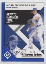 2019 Panini Chronicles Blue 13/50 Noah Syndergaard #20 0rf