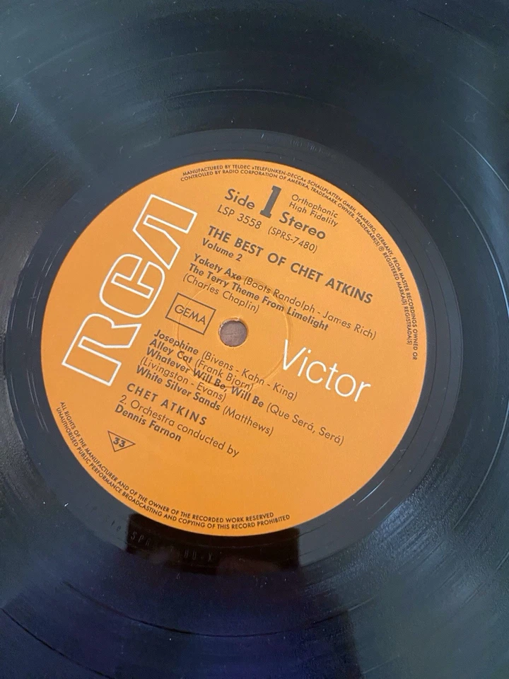 Chet Atkins, The Best Of Chet Atkins Volume 2, Stereo NM- - Image 4 of 4