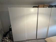 IKEA PAX wardrobe white matte sliding doors x 2