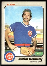 Junior Kennedy 1983 Fleer #500 Chicago Cubs MLB READ FREE SHIPPING AutographDen