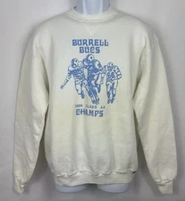 Vintage 80s Russell Athletic Burrell Bucs State Football Champs Crewneck Men’s L