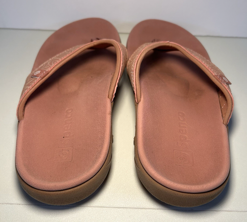 Spenco Yumi Womens Size 8 Pink Boho Print Comfort Wege Flip Flop Sandals - Picture 8 of 14