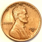 1931-D Lincoln Cent Wheat Penny SEMI-KEY Coin for Collection Free Shipping!