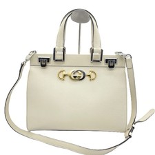 eBay Live  Gucci Zumi Ivory Top Handle Bag wi...