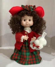 Santa’s Best 1994 Animated Undercover Kids Doll Girl VTG Christmas Works w/ Box