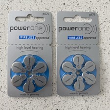 2 Packs Power-One IMPLANT Plus P675 1.4V Mercury-Free Batteries EXP Oct 2024