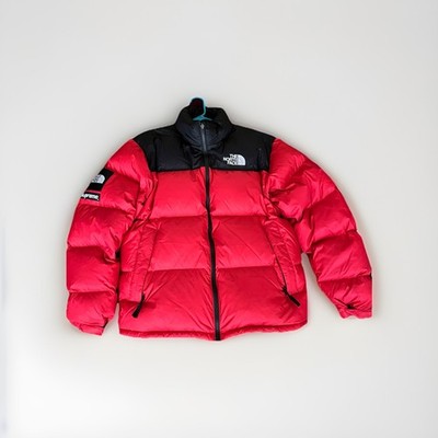The North Face x Supreme Red Black Graphic Insulated Puffer Jacket