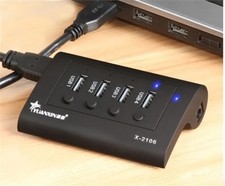 For Pc/ Mac/ Laptop/ Notebook Hub 480Mbps 4Port Brand New Usb 2.0 Desktop Ce uy