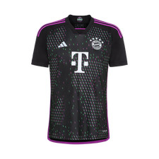 Adidas Bayern Munchen 2023/24 Away Jersey Black KR Sizing Non Marking Ver.