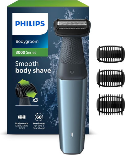 Bodygroom Series 3000 Rifinitore Impermeabile per Inguine E Corpo, Rasatura Prec - Foto 11 di 12