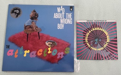 THE ATTRACTIONS-Mad About the Wrong Boy 1st Pr. w Steve Nieve 7  EX/NM COSTELLO