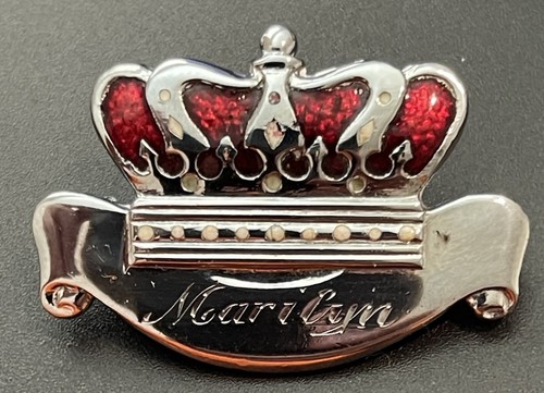 Spilla spilla corona vintage "Marilyn" realizzata da D.L. Auld Co Columbus Ohio - Foto 1 di 3