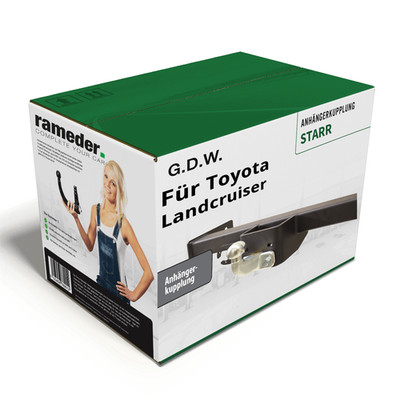 G.D.W. Anhängerkupplung starr für Toyota Landcruiser 06.1999-12.2002 Neuware
