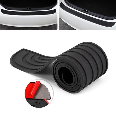 For Nissan Car Rear Bumper PadGuard Sill Plate Trunk Protector Trim Cover Black