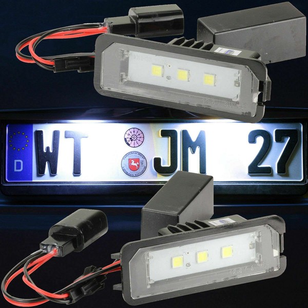 Led Kennzeichenbeleuchtung Passend FüR Skoda Superb | Typ 3T | BJ 2008-2015-image
