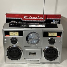 Sound Station Portable Stereo Boombox with Bluetooth/CD/AM-FM Radio/Cassette ...