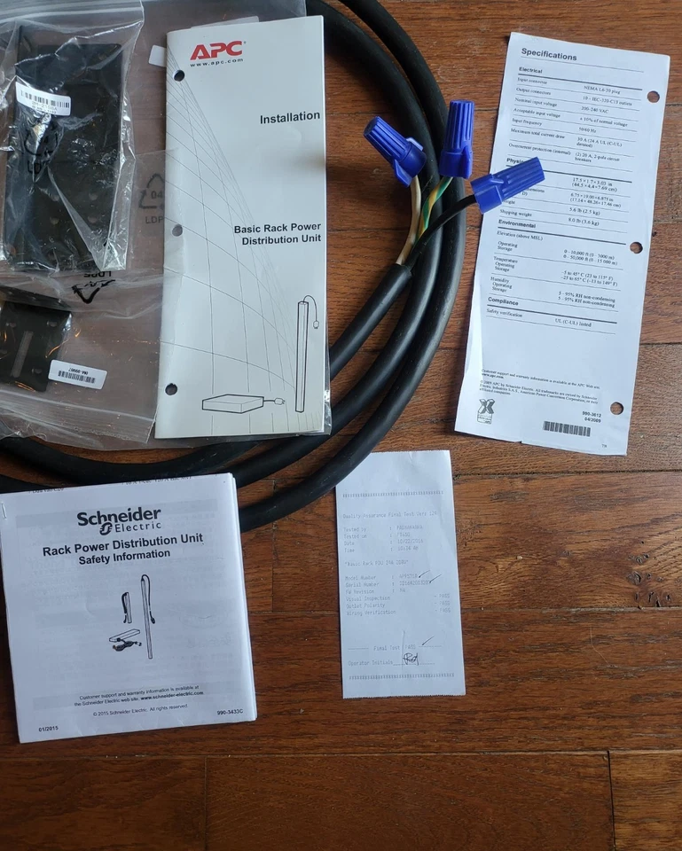 APC AP9571A PDU Basic 200-230V 30A 10-C13 Outlets 1U Rackmount PowerDistribution - Image 4 of 4