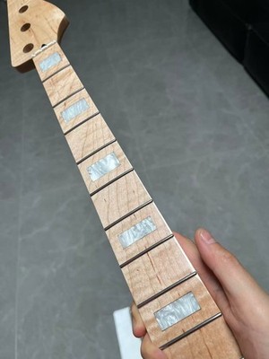AAAA 4 strings J-BASS 21frets Maple guitar neck Shell inlay burlywood Bone Nut