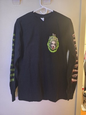 Vintage Pig Destroyer Metal Long Sleeve Band T Shirt Size M Nails Napalm Death
