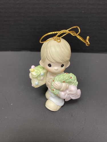 Precious Moments Ornament Papas Make the Season Bright 104786 Dad - Picture 2 of 8