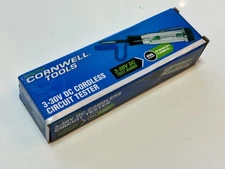 NEW Cornwell Tools CTGCT500 Cordless Circuit Voltage Tester 3-30V DC Test Range